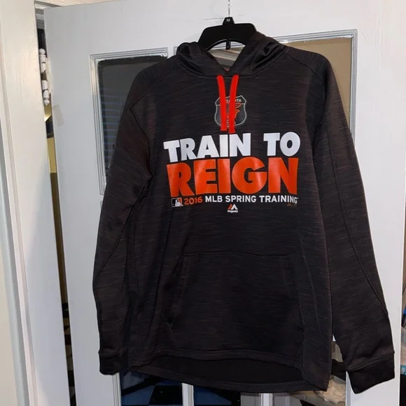 LIKE NEW Men’s Majestic Baltimore Orioles 2016 Spring Training Hoodie - Picture 1 of 3